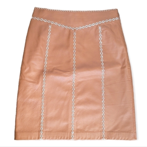 Gap Genuine Leather Skirt - Picture 1 of 8
